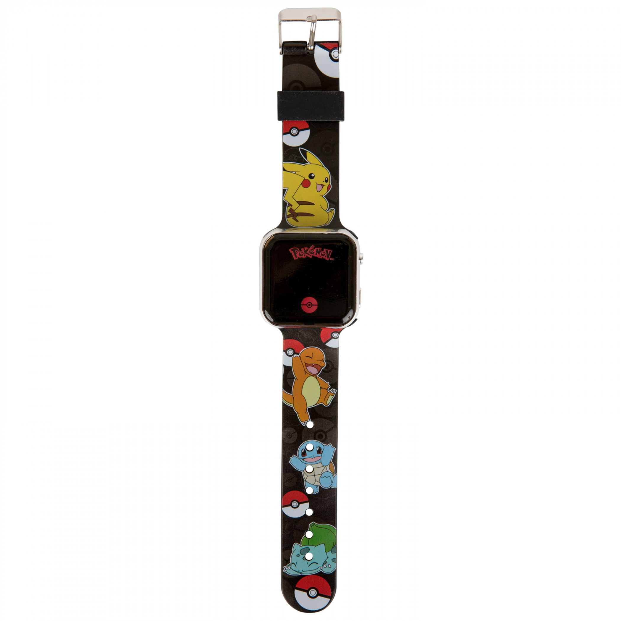 Pokemon Charmander and Pikachu LED Kids Digital Wrist Watch